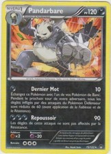Carte Pokemon rare - Pandarbare - PV120 -  XY - Rupture Turbo (75/122)