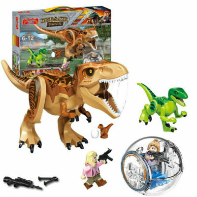 Indominus T-Rex Dinosaurier Gyrosphere Minifigur Spielzeug Geschenk Jurassic neu