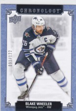19/20 CHRONOLOGY..BLAKE WHEELER..METALLIC BLUE../122..CARD # 193..JETS