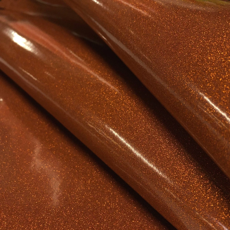 Sparkle Vinyl Fabric, Smooth Glitter Faux Leather Shiny Material - By The Yard - Image 3 of 4