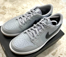 Size 9.5 - Air Jordan 1 Golf Low Wolf Grey Gum for sale online | eBay