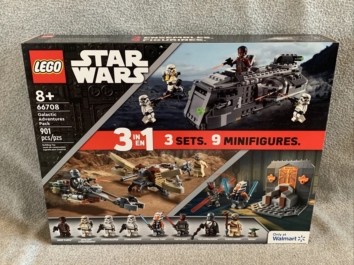 LEGO Star Wars Galactic Adventures Pack 3 in 1 Combo Pack Set 66708 NEW SEALED