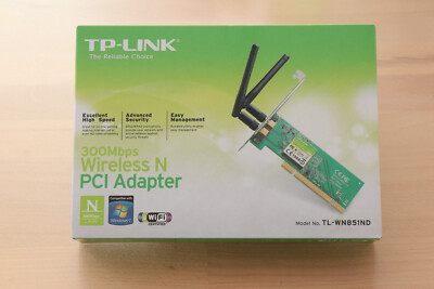 TP-Link 300Mbps Wireless N PCI Adapter TL-WN851ND - unbenutzt + originalverpackt