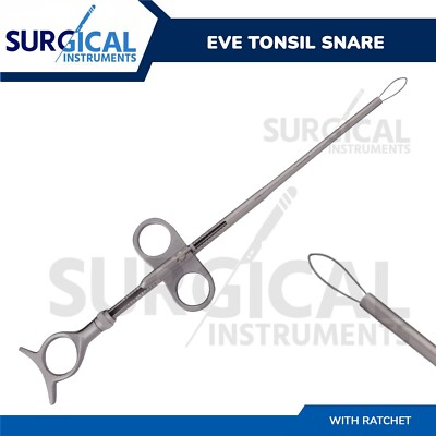 Eve Tonsil Snare chirurgische HNO orale medizinische Instrumente mit Ratsche deutsche Qualität