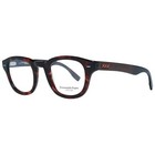 Ermenegildo Zegna ZC 5005 Men Brown Optical Frame Round Classic Eyeglasses