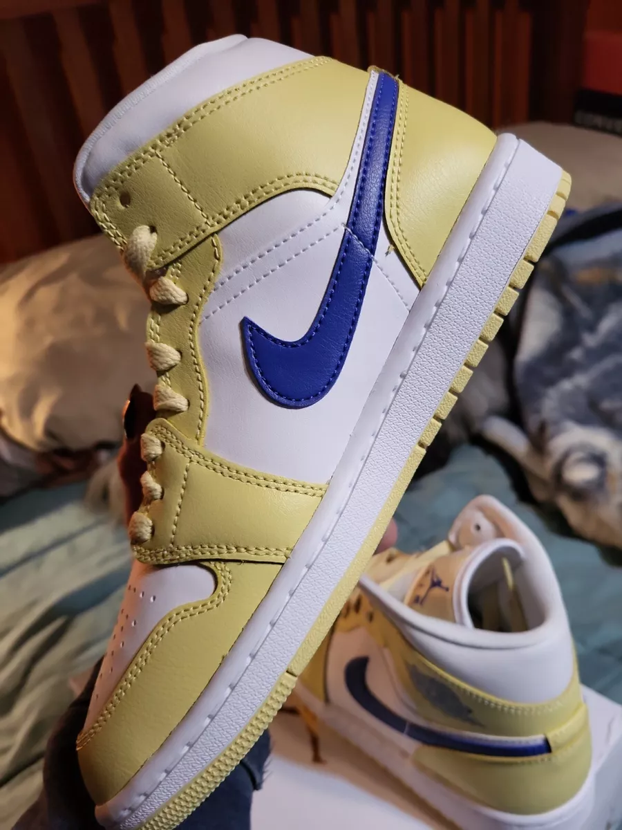 Size 7.5WMN/6M - Jordan 1 Mid Lemon Wash 2023. IN HAND,SHIPS TODAY