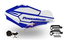 PowerMadd SENTINEL Handguard Hand Guards Mirror White Blue Snowmobile Hayes