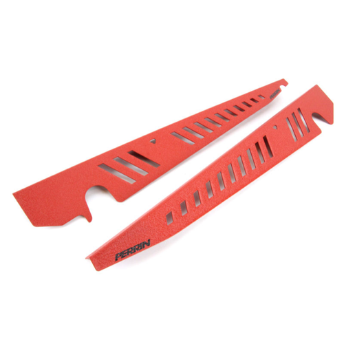 Perrin Red Fender Shroud Set for 2015-20 Subaru WRX / STI #PSP-ENG-550RD - Picture 4 of 5