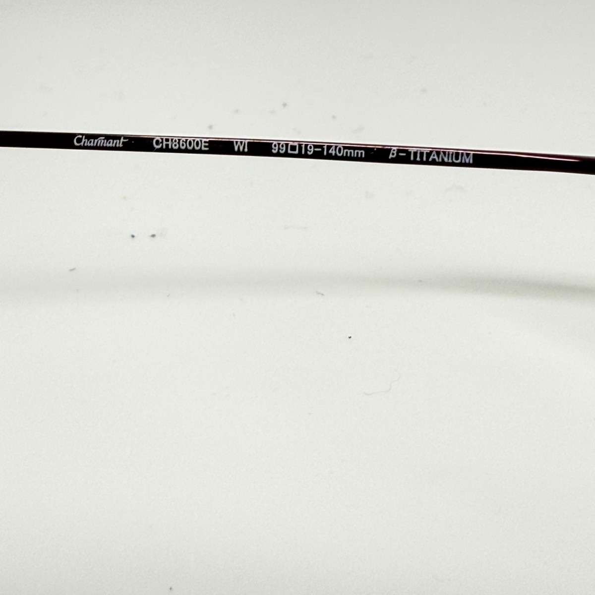 Charmant CH8600E WI Rimless Beta Titanium Eyeglasses Frames 99-19-140‎ Burgundy CH 16714E (6 Set) Eyeglasses Frames by Charmant Titanium main image 2
