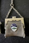 Vintage Jewelry Mesh Purse Necklace Souvenir Penny Rocky Mountain Park — photo 6