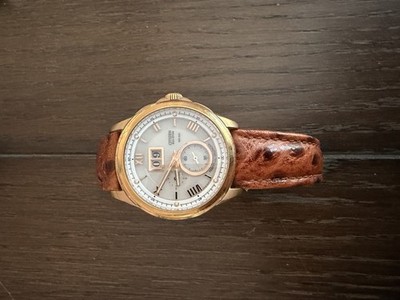 Citizen Eco-Drive Perpetual Calendar Men s Quartz Wristwatch, Brown Leather, Go 