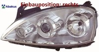 Abakus 442-1136R-LD-EM Hauptscheinwerfer Rechts Scheinwerfer FüR Opel