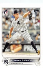 Stephen Ridings 2022 Topps Baseball card Base #516 New York Yankees
