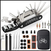 Fahrrad Reparaturset 16-In-1 Flickzeug Aus Stahl Kompakt In Schwarz ZubehöR