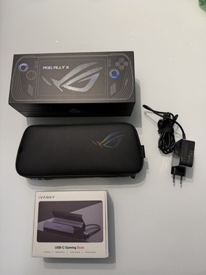 ASUS ROG Ally x RC72LA mit Docking Station und Orig Transport Tasche