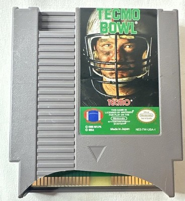 Tecmo Bowl NES Nintendo Entertainment System 1989