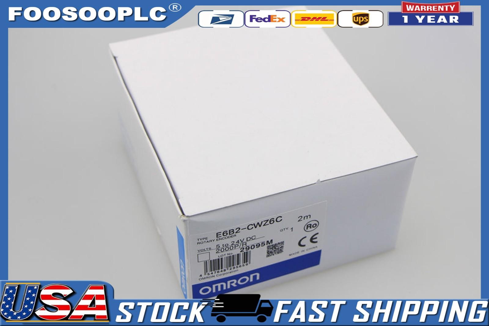 1 PCS OMRON Rotary Encoder E6B2-CWZ6C 2000P/R NEW IN BOX