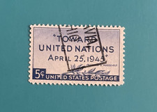 US Stamp 1945  5¢ "Toward United Nations,"  Used Scott #928