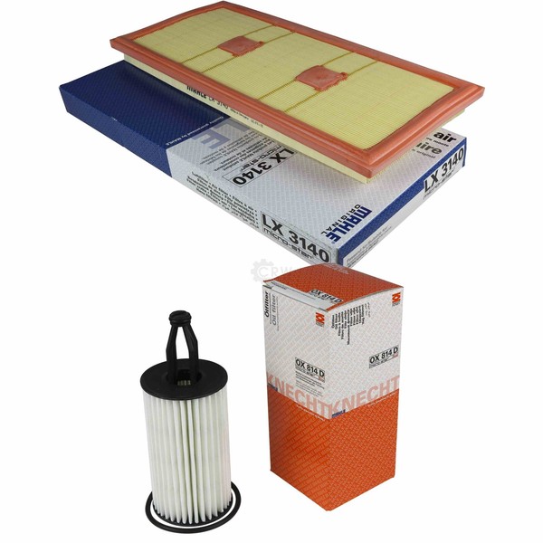 Mahle / Knecht Set Filterpaket Luftfilter LX 3140 ÖLfilter OX 814D-image