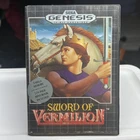 Sega Genesis Sword Of Vermillion (1989) Complete CIB Authentic