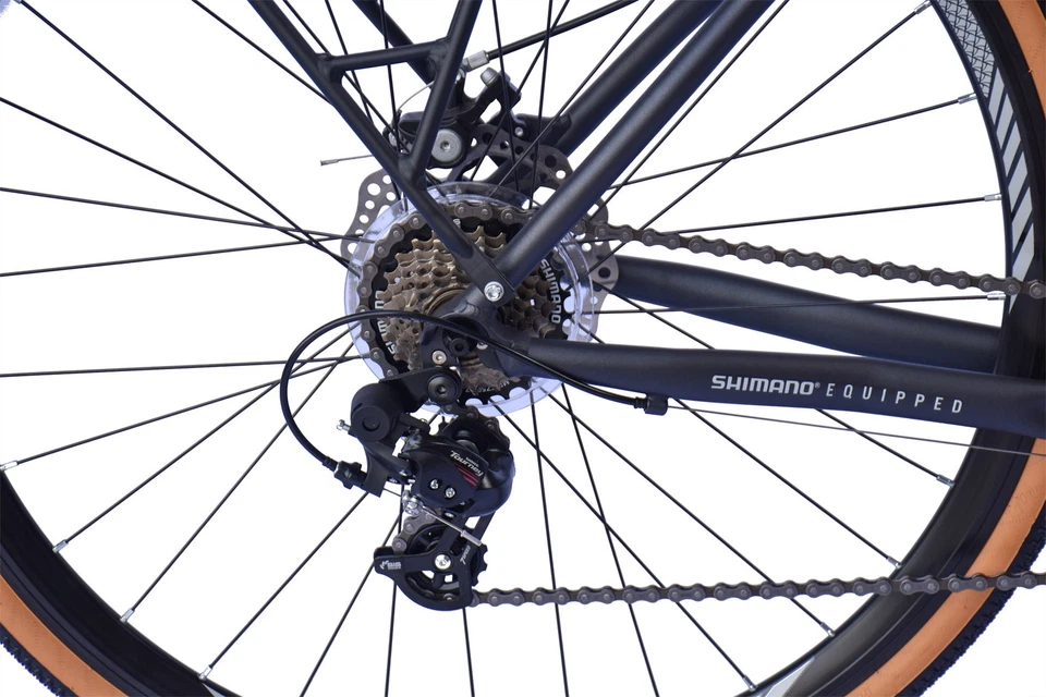 WYNN Gravelbike 28 Zoll GRL1.1 grau Herren 14 Gänge Gepäckträger Schutzbleche - Bild 2 von 4