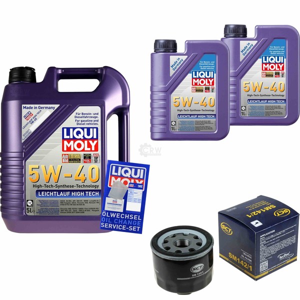 Inspektionskit Filter Liqui Moly ÖL 7L 5W-40 FüR Nissan Note E11 NE11 1.5 Dci-image