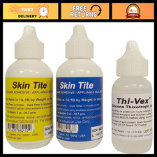 Silicone Adhesive  Appliance Builder Kit - Skin Tite 4oz  Thivex 1oz - Perfect