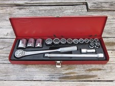 Vintage Williams Usa Superratchet 12 Dr Sae 17pc Socket Set Very Nice