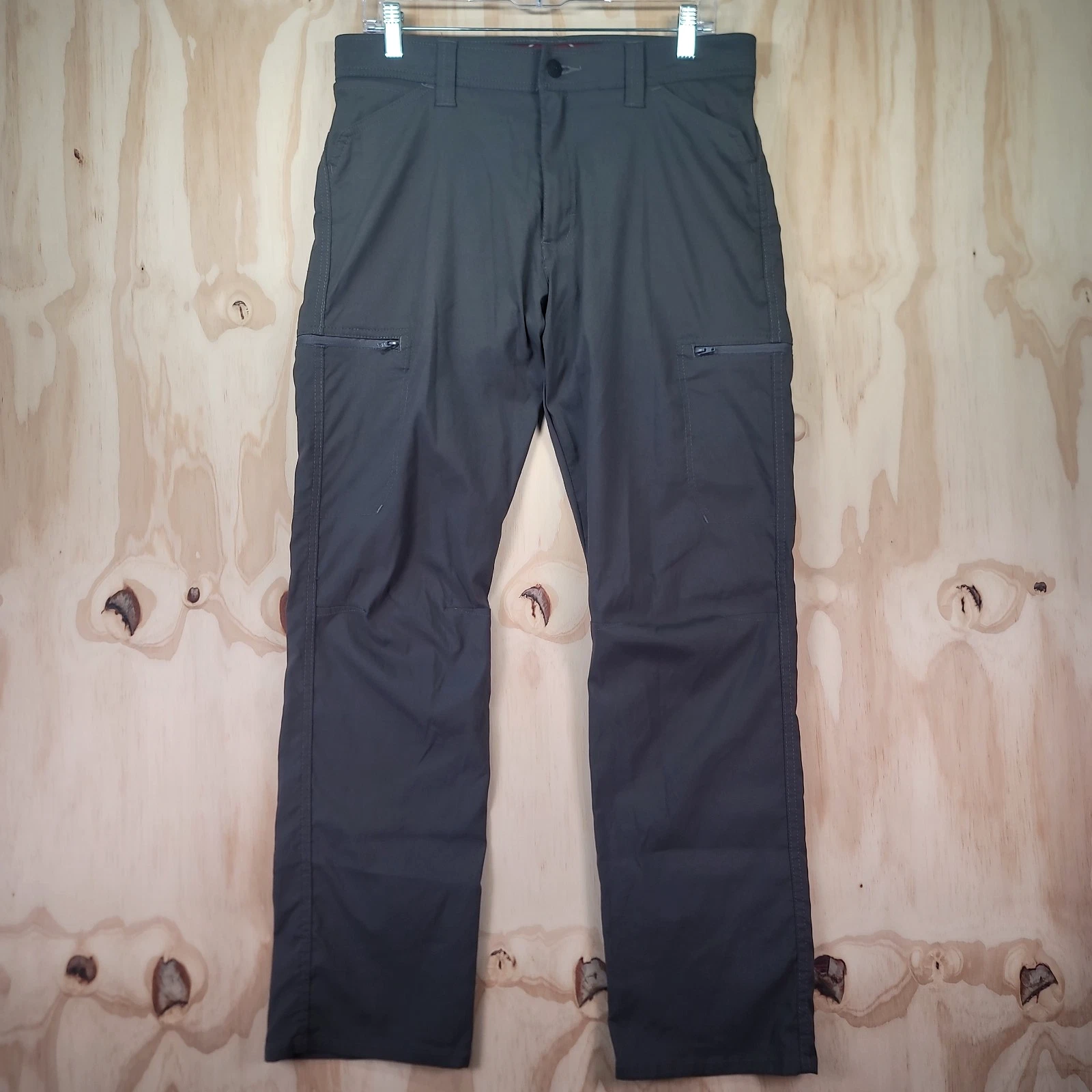 Wrangler ATG Pants Mens 32x30 Gray Cargo Outdoor Performance Hiking Flex Waist