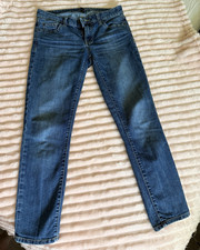 GAP Women  s Skinny Jeans Blue Medium Wash Cotton Denim 5-Pocket Size 0/25R