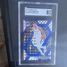 Panini 2024-25 Mosaic Victor Wembanyama Choice Blue Prizm #31 /45 SGC 8