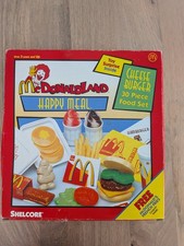 NEW Sealed McDonaldland McDonalds Happy Meal Cheese Burger 30 Piece Food Set