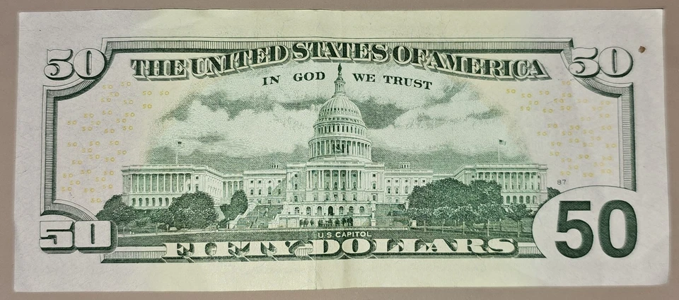 2017A $50 Dollar Star Note Crisp Circulated - Image 2 of 2