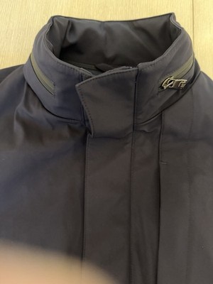 Corneliani Traveltech Mens 50 M Navy Car Coat Removable Liner Made Italy Genuine