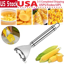 1x Corn Cob Peeler Stainless Steel Thresher Stripper Remover Cutter Kitchen Tool