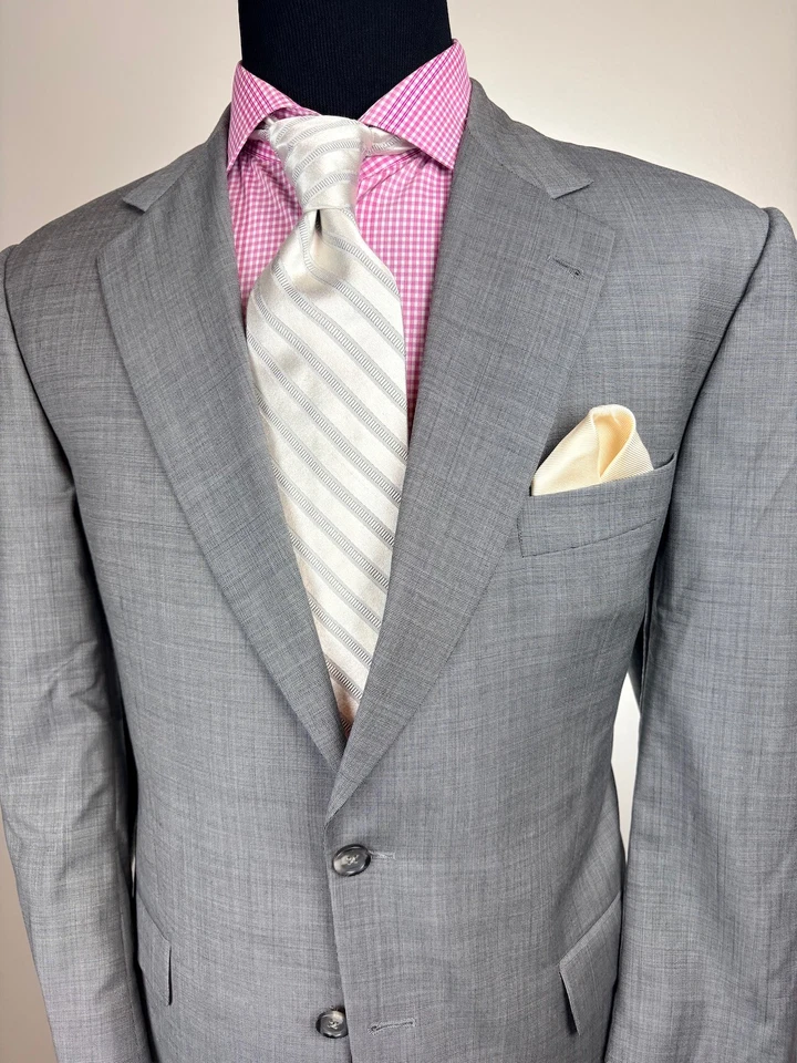 Traje Burberry London Gris 2 Botones 44 S/R e54 Foto 3 de 4