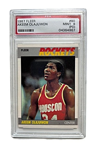 Fleer Hakeem Olajuwon Basketball 1987-88 Season Sports Trading