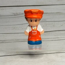 Fisher-Price Little People Train Conductor Figure Orange Outfit CMP36 2014