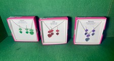 Justice necklace and earing sets new in box - set of 3