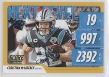 2020 Score Next Level Stats Gold Christian McCaffrey #NLS-CM 0d44