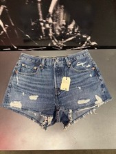 LEVI'S 501 ORIGINAL FIT HIGH RISE WOMEN'S SHORTS NWT - SIZE 27 ORIGINALLY 69