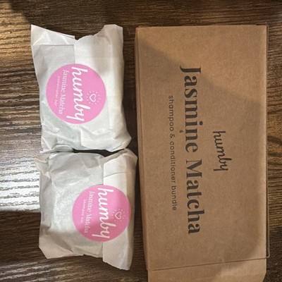 Humby Organics  2 pieces Jsamine Matcha Shampoo & Conditioner Bar