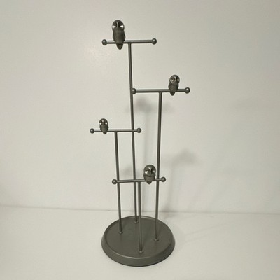 Umbra Owl Theme Silver Metal Jewelry Stand for Necklace Bracelet Ring