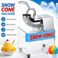 300W Snow Cone Machine Commercial Shaved Ice Machine for Party Family Events