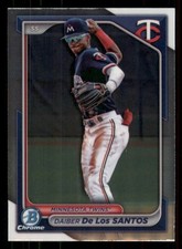 Daiber De Los Santos 2024 Bowman Draft #BDC-105 Chrome Minnesota Twins