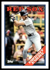 Dwight Evans 1988 Topps #470 Boston Red Sox MLB READ FREE SHIPPING AutographDen