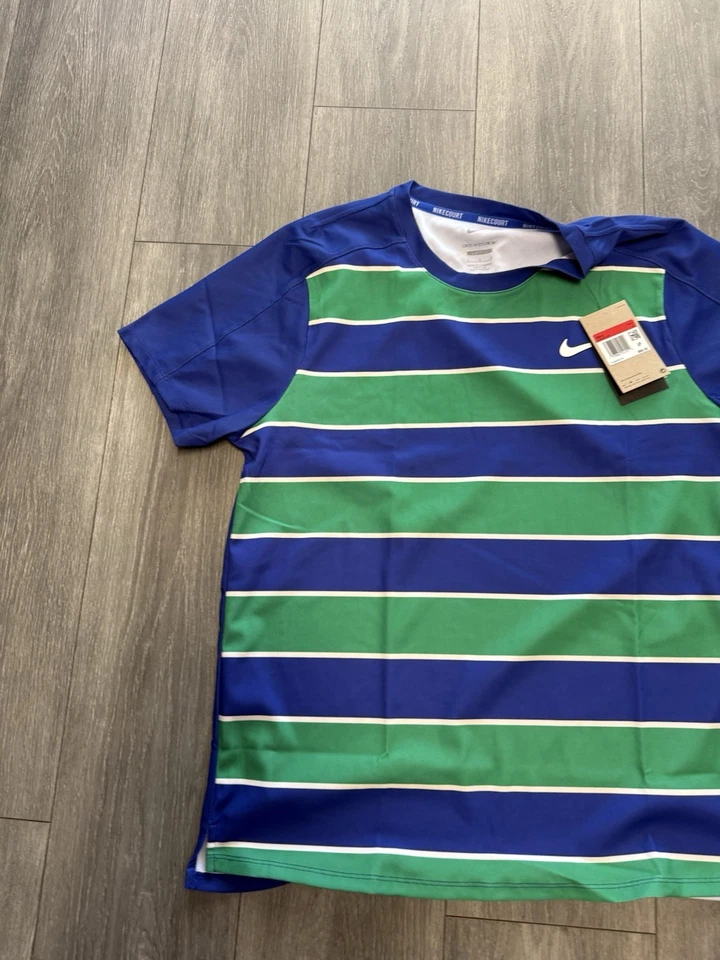 Nike FZ6934-538 Men Medium Carlos Alcaraz 2025 Roland Garros French Tennis Shirt - Image 2 of 4