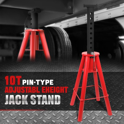 #ad #ad 28quot; 47.5quot; Adjustable Height 10 Ton Pin Type Car Pickup Container Jack Stand $128.88
