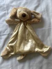 Baby Gund Spunky Huggybuddy Puppy Dog Lovey Plush Flat Satin Security Blanket