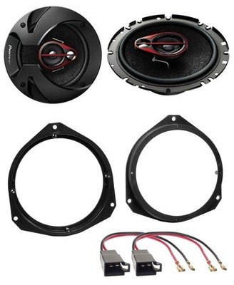 Pioneer 3-way 250 Watt 16.5 cm speakers for Opel Astra from 05 Corsa from 06 front